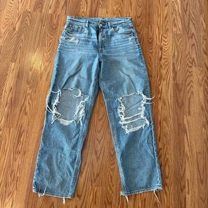 American Eagle Ripped Mom Jeans